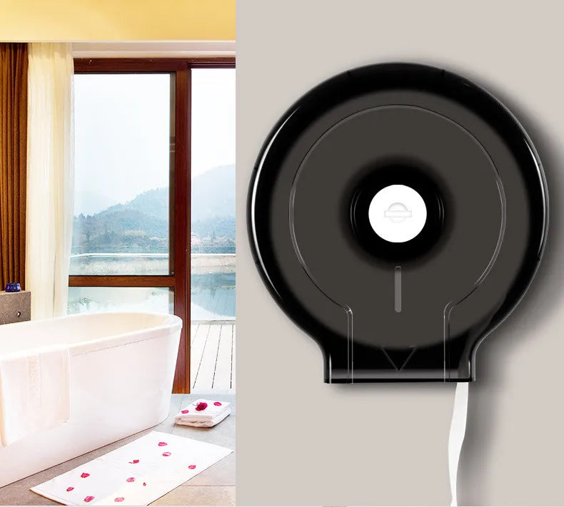 Modern Plastic Wall-Mounted Big Size Toilet Paper & Roll Holder for Bathroom