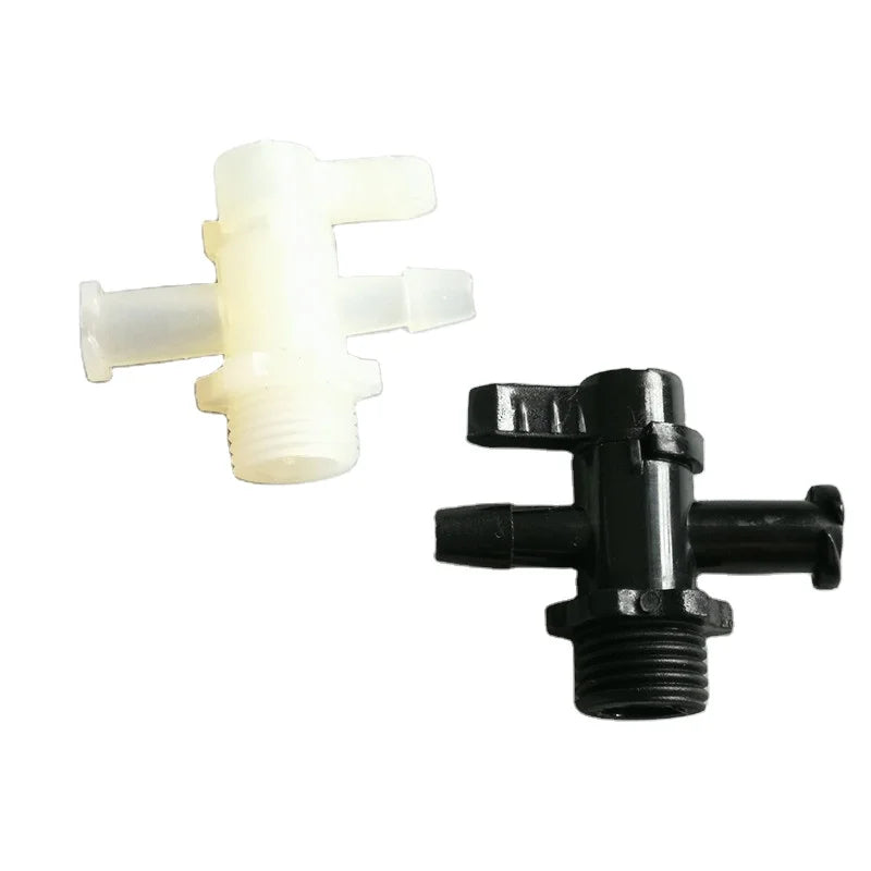 Wholesale Inkjet Solvent UV Printer Allwin Mutoh Mimaki Three Way Manual Valve Plastic Ink Tube Fitting Flora Ink Valve 3 Ways