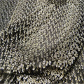Black Color Shiny New Coming Pure Dot Stripe Design Natural Silk Metallic Fabric for Lady Modern Charming Dress