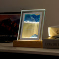 Hot Selling Projection Stand Lamp Sand Art Dynamic 3d Table Lamp Moving Sand Art With Usb