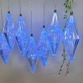 10 Heads Blue Diamond Crystal Sand Chandelier Wedding Light Party Festival Decoration Led Light