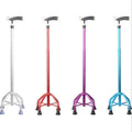 Adjustable Four-Leg Aluminium Walker & Rollator with Ferrules Standing Walking Cane Stick