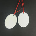 Personalized Wholesale Oval Custom Decoration Sublimation Blank MDF Christmas Ornaments MegaBDM