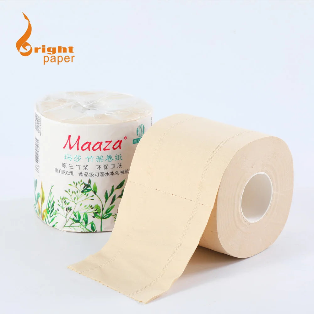 Tissue Roll Natural Paper Bamboo Toilet Paper Towel Paper Roll Tissue MegaBDM