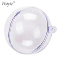 100mm Hanging Clear Plastic Christmas Ball Clear Acrylic Transparent Christmas Balls SSD345