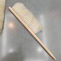 Beekeeping Plastic Hair Bee Hive Brush Comb Beekeeper Beehive Tool Equip Equipment (Double Row) with Wooden Handle Beekeeping