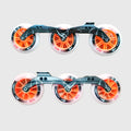 Vir SPEED SLALOM Light Professional Aluminium Alloy CNC Inline Skates with Roller Skate Wheels