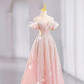 S1650T 2026  Elegant Ball Gown Slim A-Line Camisole Chapel Deep  Lace Decoration Evening  Dress
