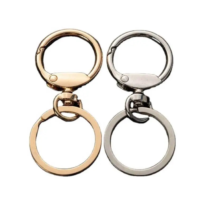 Wholesale Keychain Ring Spring Keychain in Bulk Metal Key Chains Accessories Stainless Steel Keychain Ring Polished DIY Keyrings