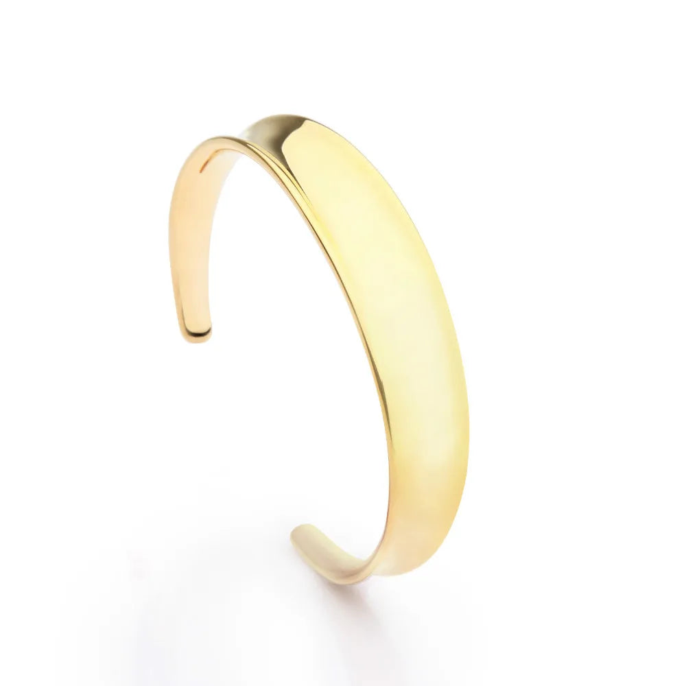 Smooth Surface Bracelets & Bangles Manchette Armband Gold Color Cuff Bracelet for Women Bracelets Bangles Pulseiras