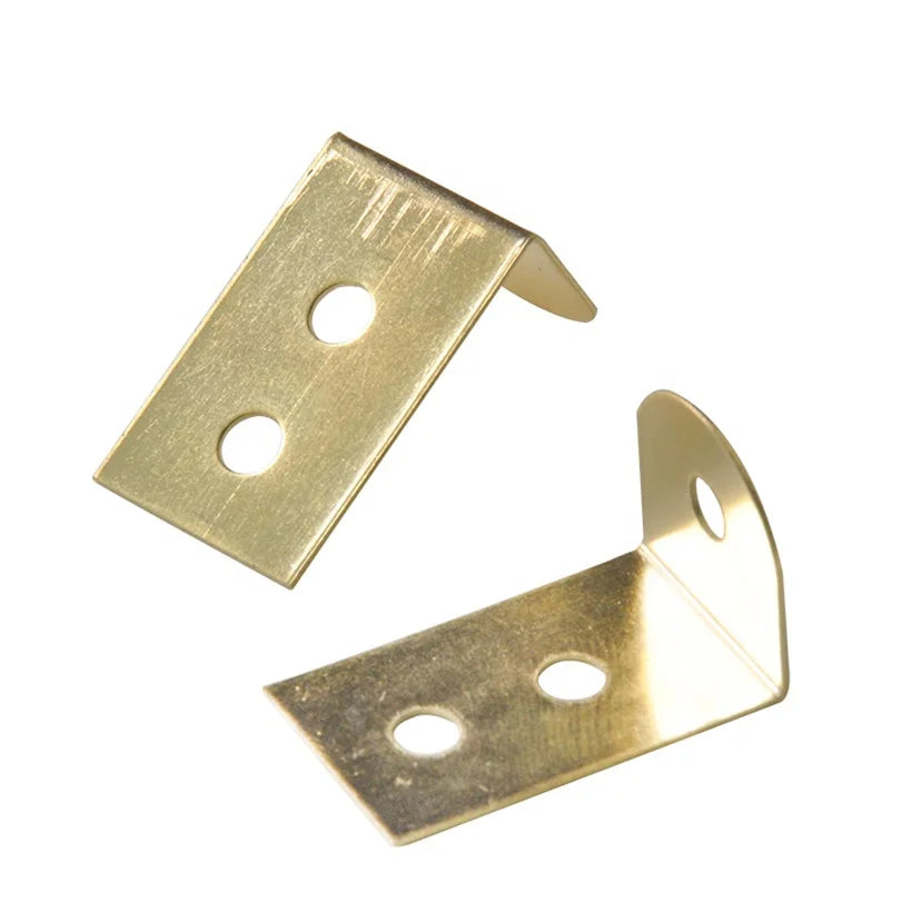 3 Holes L Shaped Iron Galvanized Angle Corner Brackets Photo Frame Braces Sturdy Frame Hardware Accessories Wall Mount