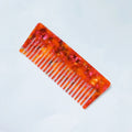 DIY Custom Label Wide Tooth Comb Anti Static Acetic Acid White Hair Comb Portable Simple Cushion Comb