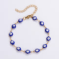 Bohemia Boho Adjustable Stainless Steel Turkish Jewellery Evil Eye Beaded Hand Bracelets for Women Men