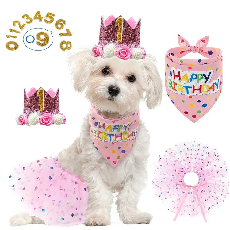 Wholesale Hot Selling Dog Birthday SET Decoration