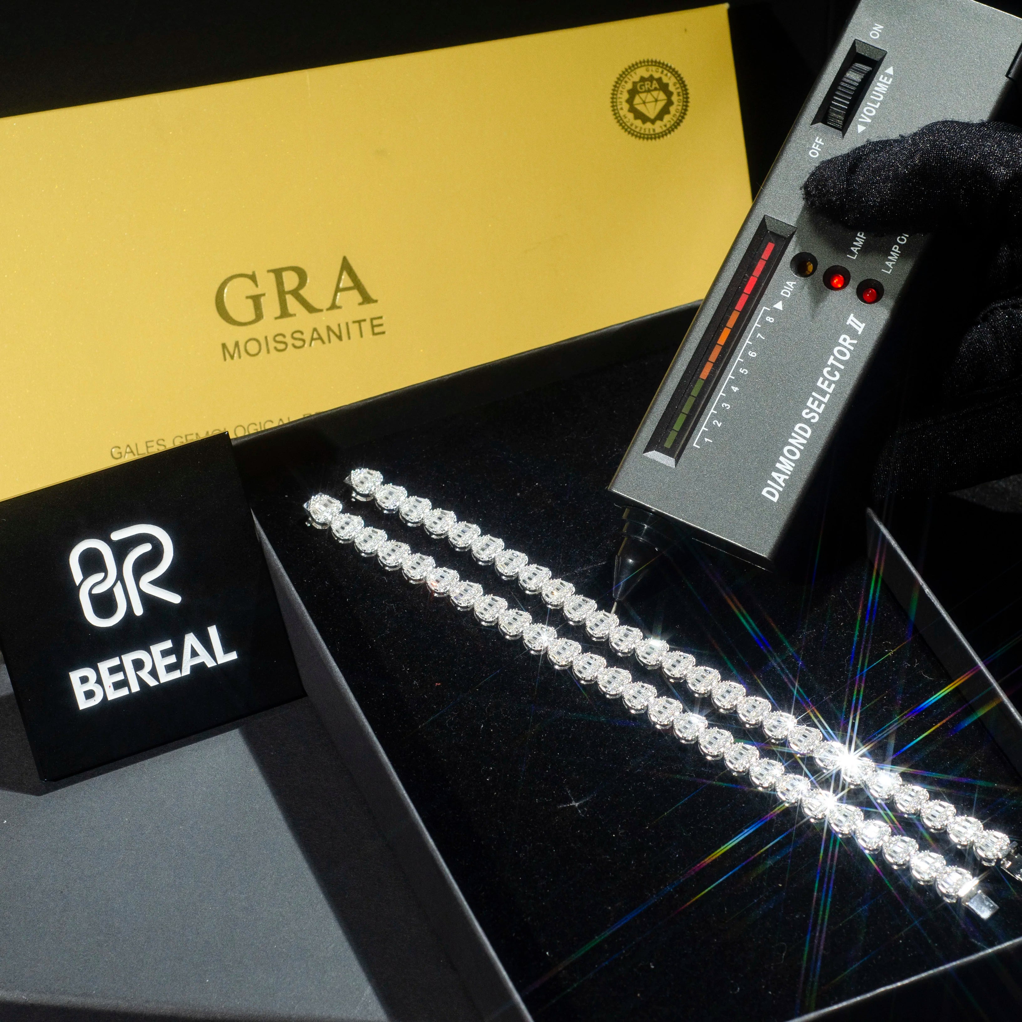 Wholesale Fine Jewelry 5mm Ice Out VVS Moissanite Diamond Tennis Chain Necklace Customized