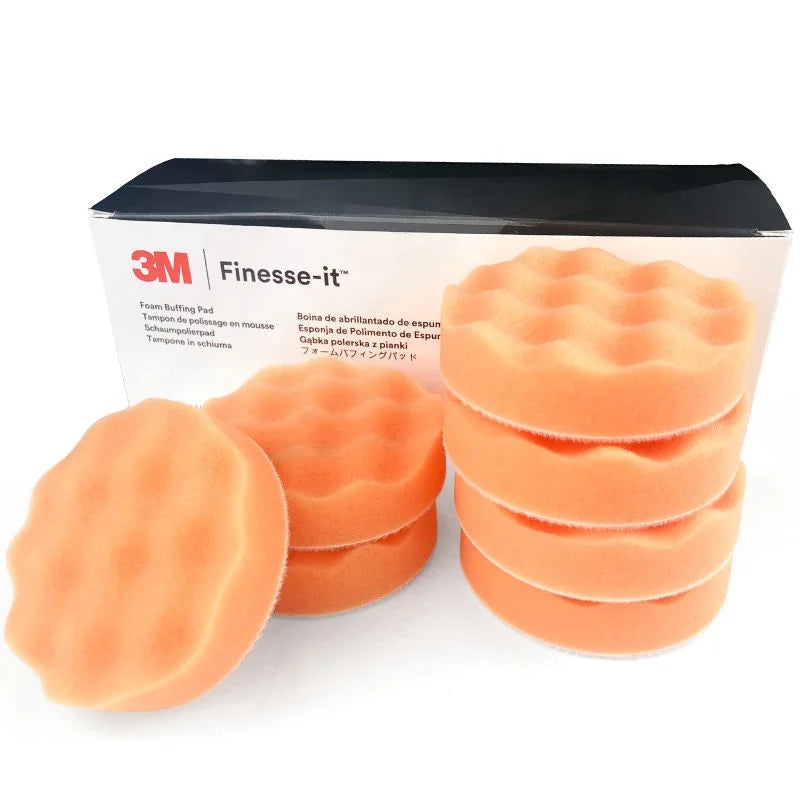 3M Finesse-it Foam Buffing Pad 46631 Orange 82 Mm Convolute