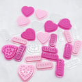 New Disposable Colorful Heart Pvc Lash Glue Tray Holder Pallet Eyelash Extension Accessories for Lash Extension Glue Cup Holder
