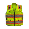 Multi Purpose 300D Oxford High Visibility Vest Jacket Multi-pocket Patchwork Safety Vest With Ipad Bag Custom Reflective Vest