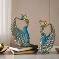 Elegant Peacock Dance Girl Statue - Handcrafted Resin Art Sculpture for Home Decor & Bulk Wholesale