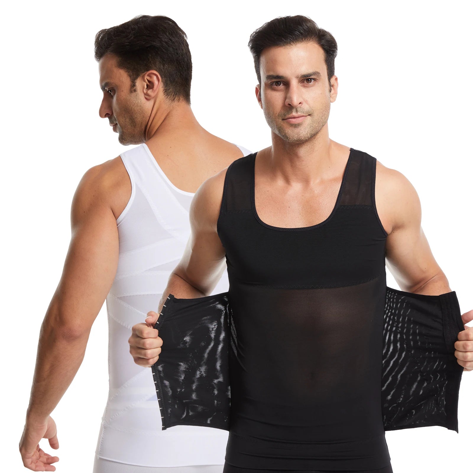 ZEROBODYS W059 280g Men Shaperwear Body Slimming Tank Top Shaper Tight Undershirt Tummy Control Vests