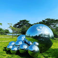 Ornament Mirror Ball Giant Inflatable Metallic Balls Silver Mirror Ball 100cm 200cm 300cm for Event Mall Wedding Decoration