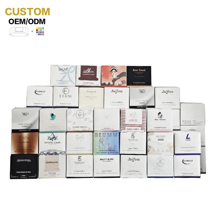 Wholesales Disposable Face Towel Facial Cloths for Washing Face Soft Cotton Towelettes for Cleansing and Skincare Makeup Remover