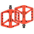 LEBYCLE MTB Road Bike Nylon Pedal 3 Bearings Bicycle High Lubricity DU Bearing Pedal Cycling Wide Surface Non-Slip Accessories