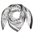 Global Wholesale 135x135 Big Size Custom Design Chiffon square Silk Neck Scarf Paisley Pattern Artistic Silk Scarf for Ladies
