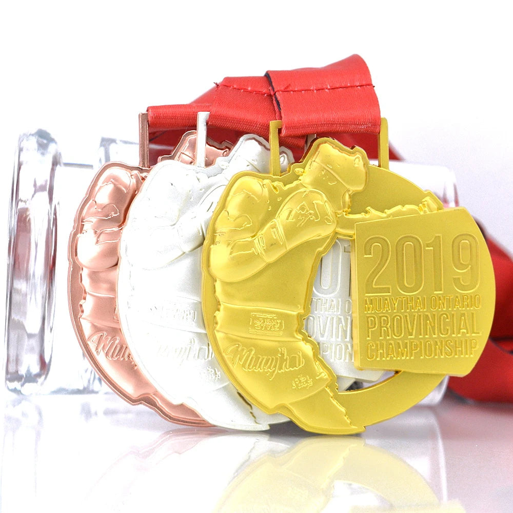 Reasonable Price Custom Metal Silver Sport Medals Any Shaped Boxing Products Europe Logo Souvenir