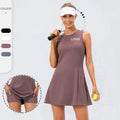 High Waisted Tennis Skirt With Pockets Bodysuit Custom Running Sports Skirts With Pants One Piece Tennis Dress