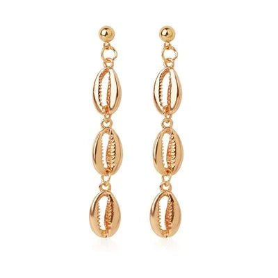 2022 Ins Hot Sale Bohemian Earrings Fashion Pearl Stud Earrings White Shell Dangle Earrings for Women