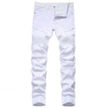 Wholesale Men Jeans Hip Hop Cool Streetwear Patch Hole Ripped Skinny Jeans for Trousers Men Broken Destroy Men Jeans