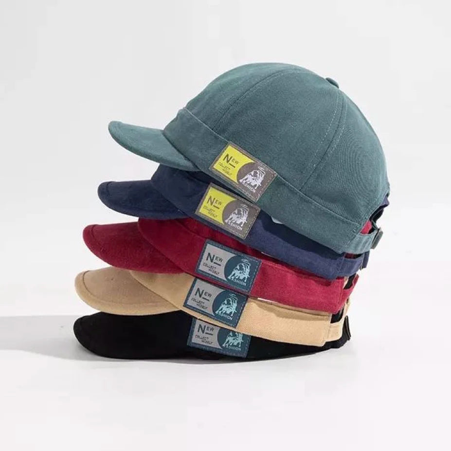 Wholesale New Short Brim Baseball Cap Solid Color Duck Tongue Korean Sunscreen Sports Caps Baseball Cap for Men