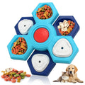 Interactive Slow Food Pet Bowl Durable Latex New Dog Cat Puzzle Plate Squeaky Feature Anti-Boredom Artifact Pet Dog Feeder Toy