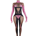 2024 Sexy Crystal Rhinestone One Piece Bodysuit Women Slim Fit Club Party Rompers Showgirl Stage Dancer Leotard Female Jumpsuits