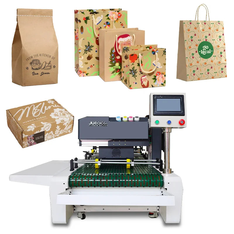 Jucolor Single Pass Printer 42cm Paper Bag Printing Machine Kraft Paper Bag Non-woven Bag Printing Machine
