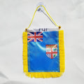 Wholesale Mini Fiji Flag 4''x6'' Satin Printed 10x15cm for Car