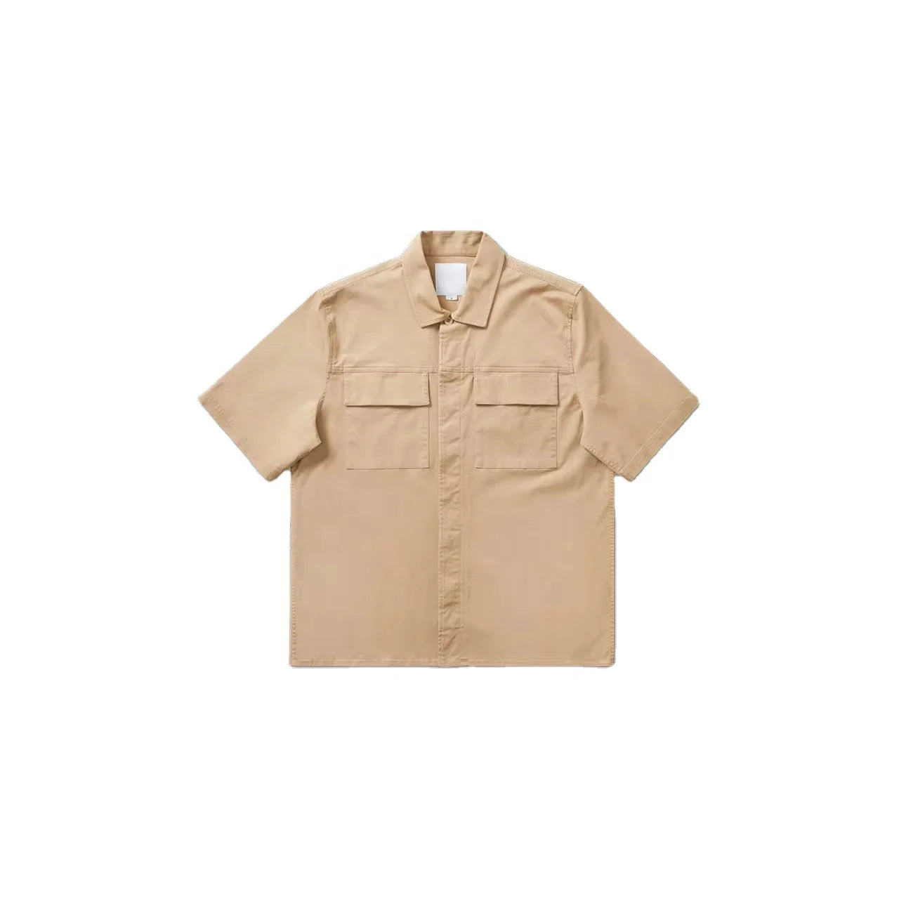 Custom Men's Summer Dress Shirts Loose Button Short Sleeve Street Hip Hop Style New Fashion Casual Shirts