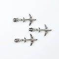 Wholesale Custom Color Zinc Alloy 5# Zipper Slider Puller Airplane Shape for Bags & Garments-Fancy Design