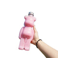 400ml Beverage Juice Milk Soda Beer Energy Drinks Packing Bottles Cute Bear Plastic Bubble Tea Cup Screen Printing