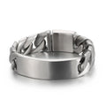 KALEN Personality Wide Meta Stainless Steel Bracelet Men