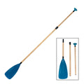 Bamboo Skin SUP Paddle Aluminium Material Nylon Blade 3 Sections 940g Lightweight Adjustable Paddle 175-210CM
