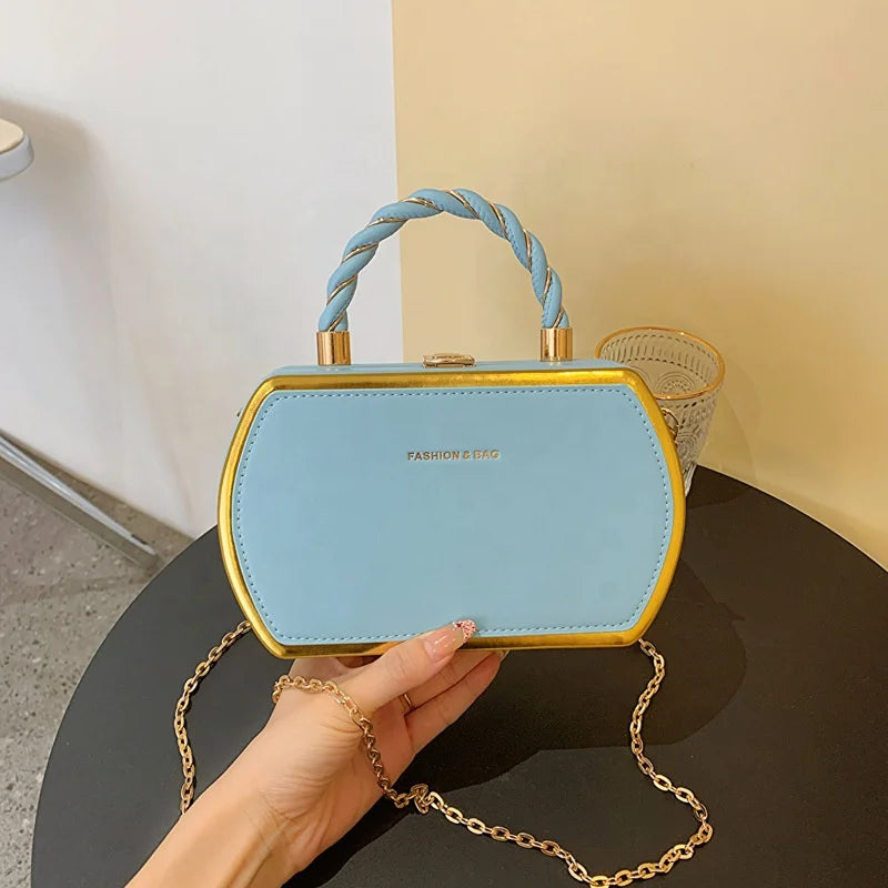 2025 Wholesale Small Purse Lady Top Handle Purses for Women Mini Satchel Bags Chain Crossbody Simple Bag Elegant Square Handbag