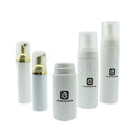 Frosted Skincare Custom Luxury Foam Pump Bottle 150ml 200ml Shampoo Pump Bottle Gold Liquid Soap Cosmetics Packaging