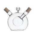 Olive Oil and Vinegar Dispenser Cruet 2 in 1 Transparent Borosilicate Glass Eco-Friendly Dishwasher Safe for Kitchen Giveaways