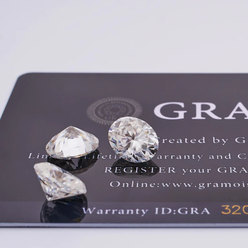 Wholesale Price for Moissanite Round Brilliant Cut Loose White D Gemstone Similar to Diamond for Jewelry