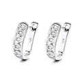 Yaeno Pure Silver 925 Eyes Design Huggie Hinged Earrings for Women Daily Jewelry