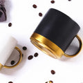 New Style Gold Luxury Mugs Set with coaster Mug Set Box Ceramic Set
