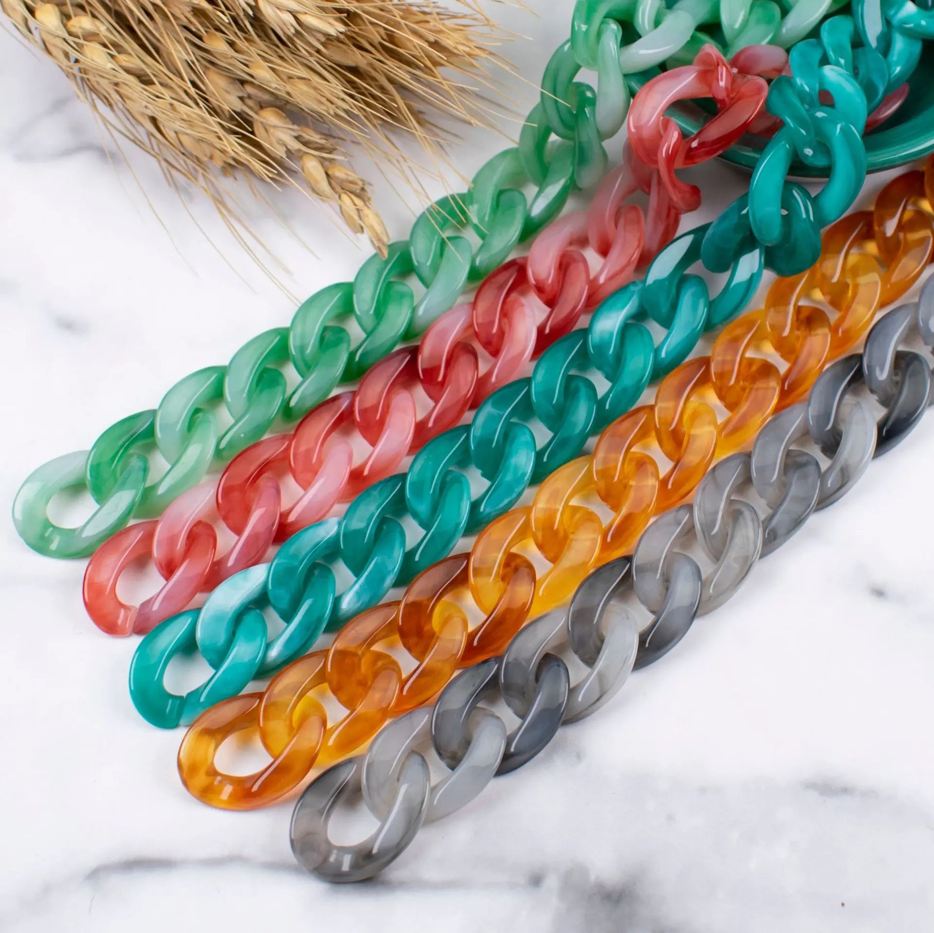 500g Factory Direct Gold Beaded Acrylic Chain Buckle Bag Drill Leopard Print Diy Clothing Accessories for Phone