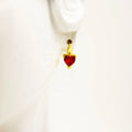 Fashion Geometric Heart CZ Circle Hoop Gold Stainless Steel Earrings Set Fashion Jewelry Earrings for Women